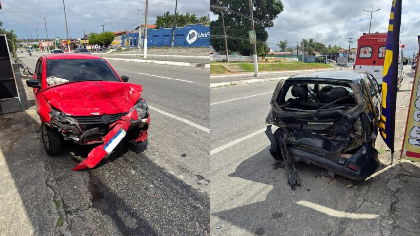 video:-ciclista-escapa-por-poucos-segundos-de-colisao-entre-dois-carros-na-grande-fortaleza