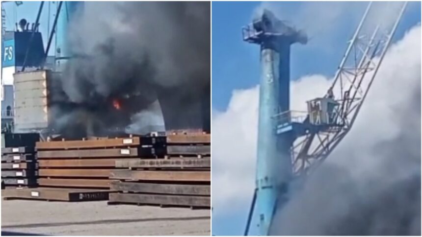 incendio-no-porto-do-pecem-atinge-guindaste;-veja-video