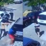 video:-quatro-criminosos-descem-de-carro-armados-e-matam-homem-em-oficina-mecanica,-no-ceara