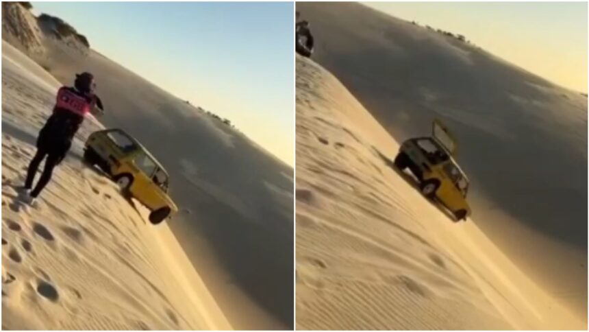 video:-brasilia-amarela-e-flagrada-nas-dunas-de-canoa-quebrada,-no-mesmo-local-onde-picape-‘voou’