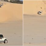 motorista-tenta-manobra-radical-em-duna-no-ceara-e-danifica-veiculo;-video