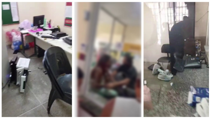 video:-mulher-agride-funcionario-em-posto-de-saude-e-quebra-computador-e-impressora