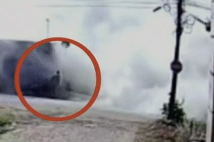 video:-homem-escapa-ileso-de-explosao-de-caminhao-carregado-com-cimento-em-fortaleza